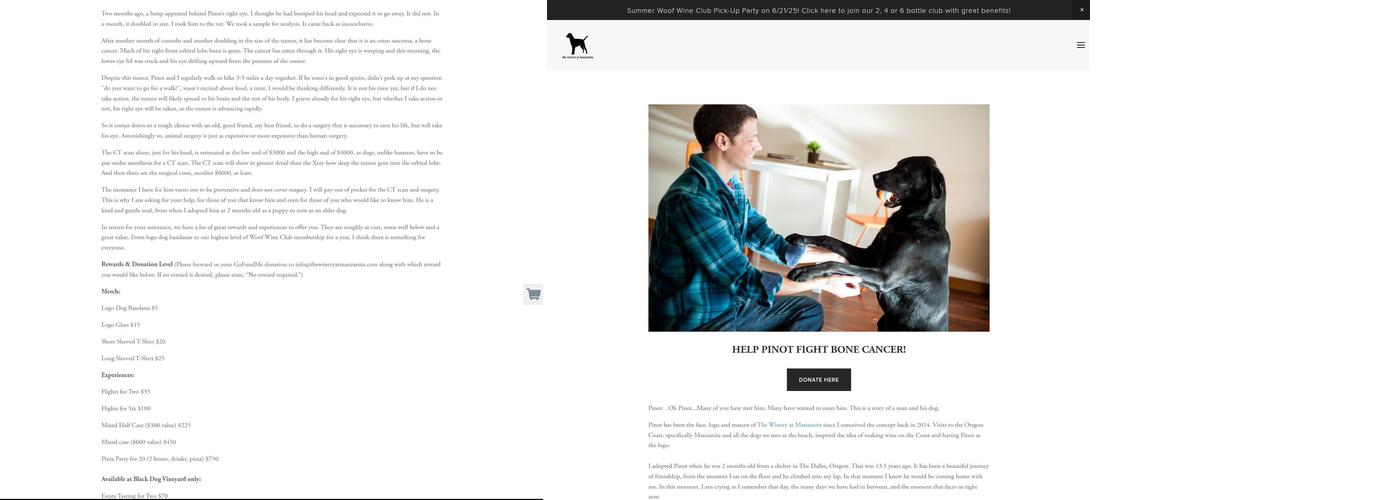 The Winery at Manzanita Menu