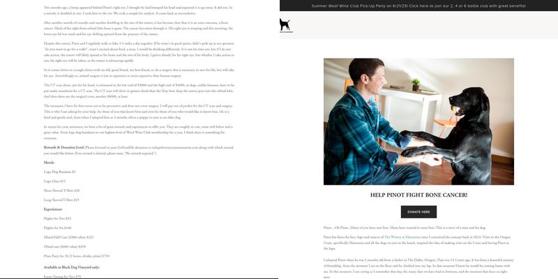 The Winery at Manzanita Menu