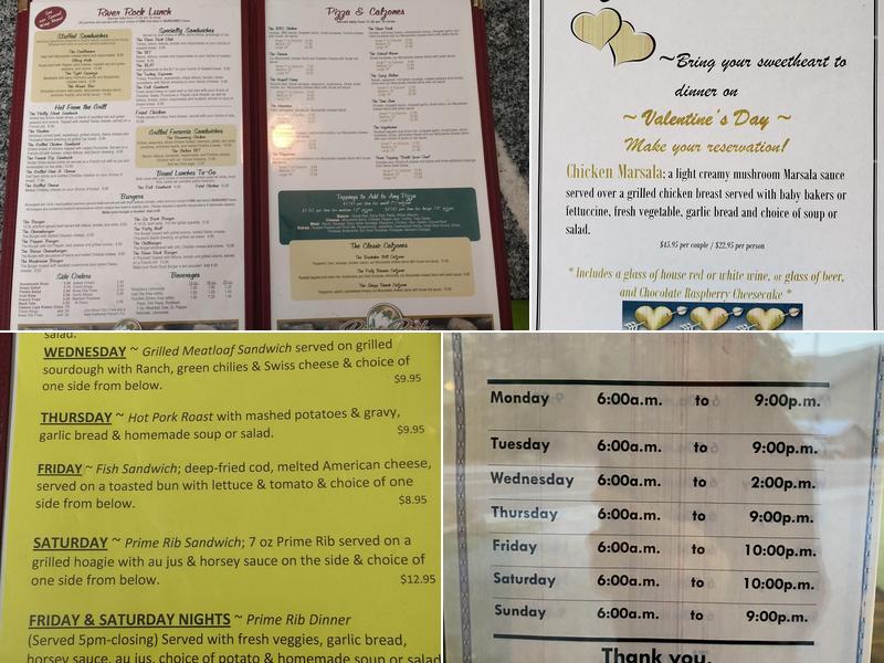 River Rock Cafe Menu