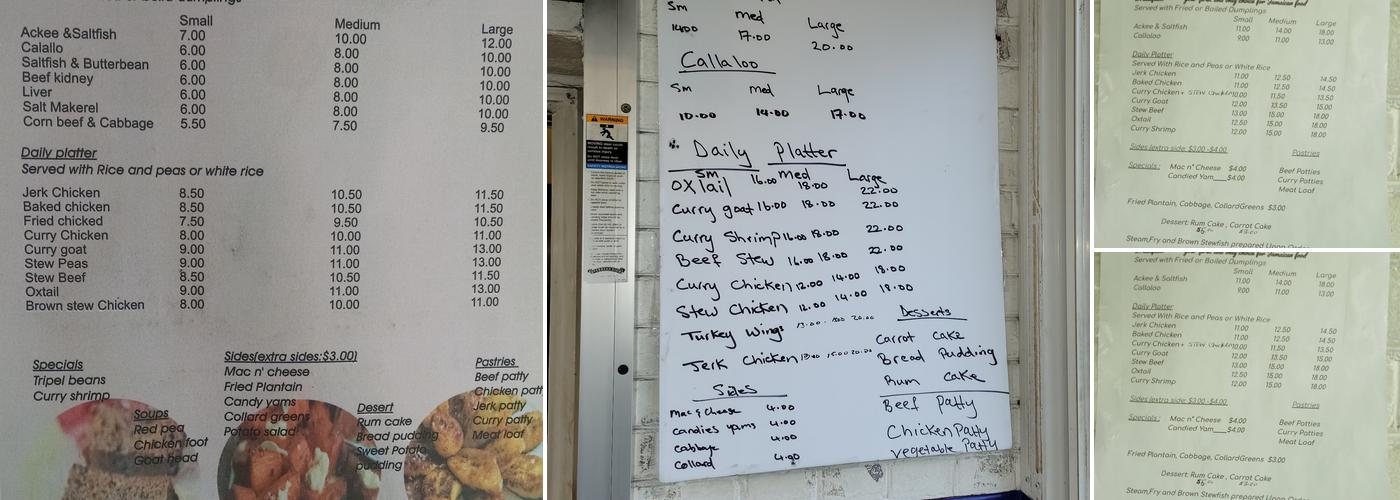 First Choice Restaurant Menu