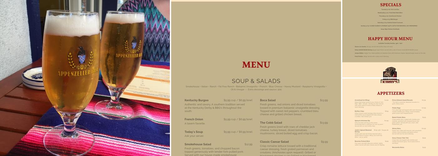 Kirby's Menu