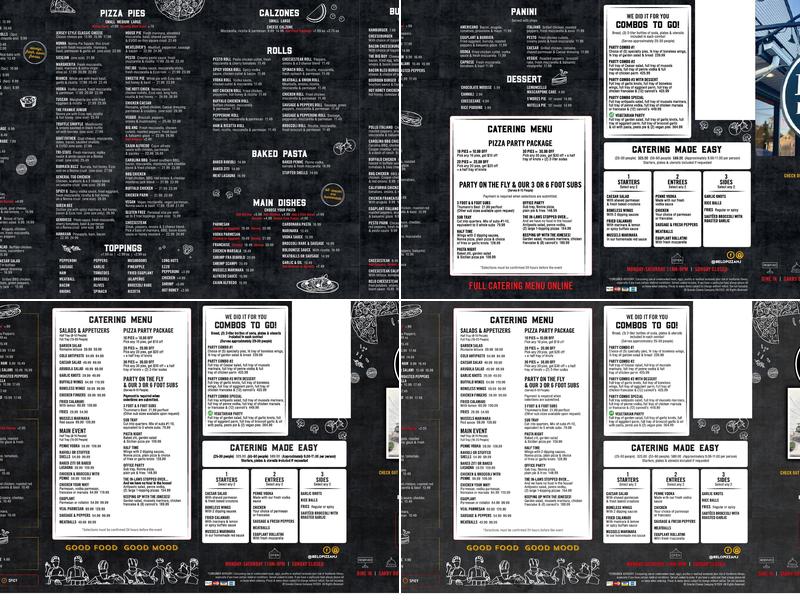 Belo Pizzeria Menu