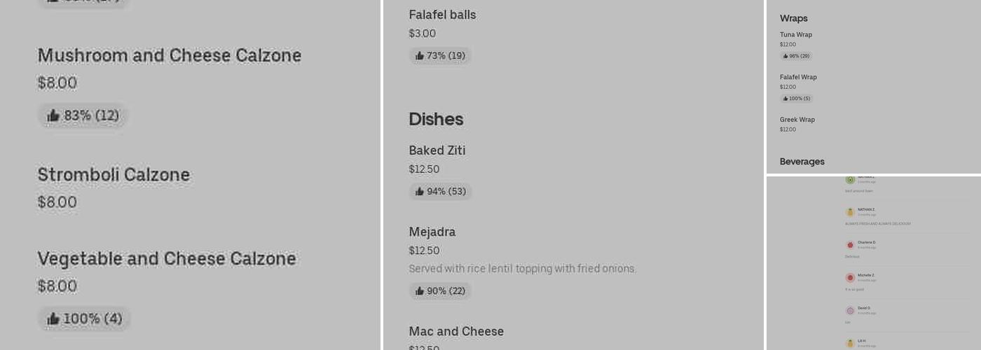 Slices Menu