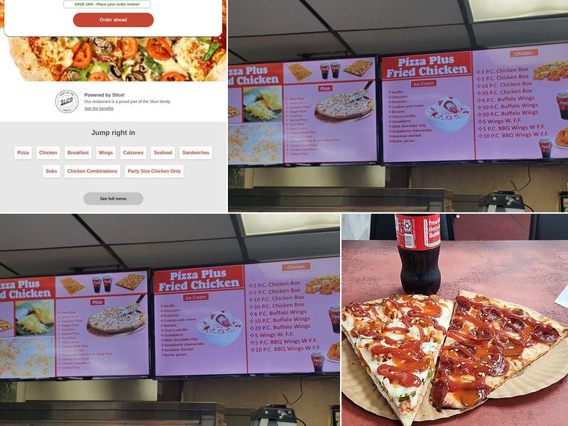 Pizza Plus Fried Chicken Menu