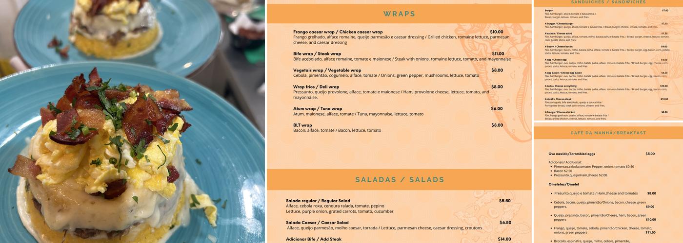 Beach Point Café Menu