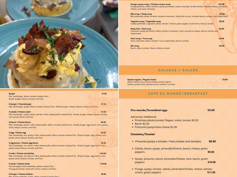 Beach Point Café Menu