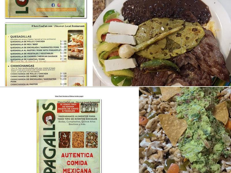Los Papagallos Menu
