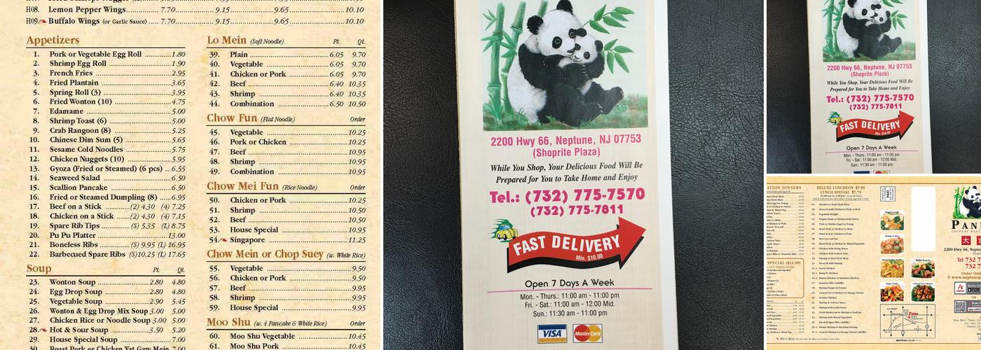 Panda Chinese Restaurant Menu