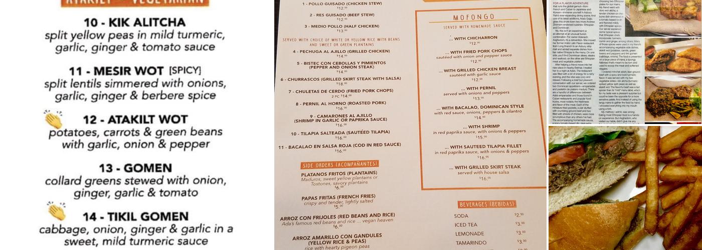 Ada's Gojjo Menu