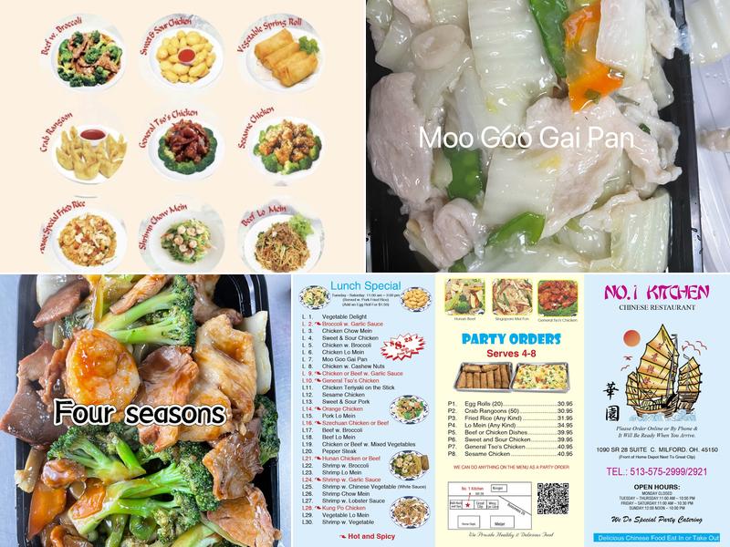 Number 1 Kitchen Menu