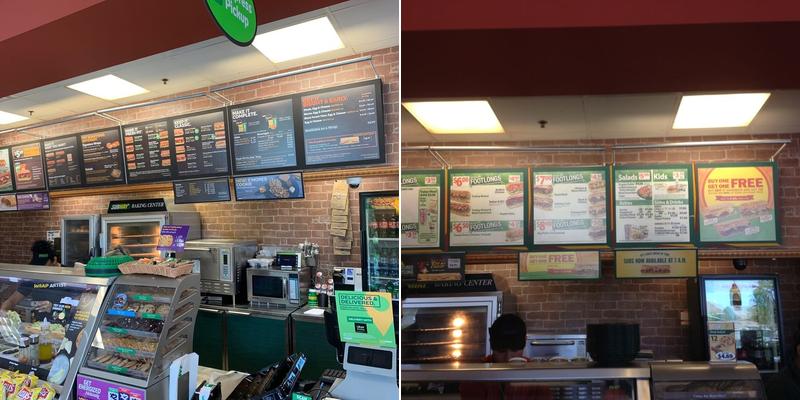 Subway Menu