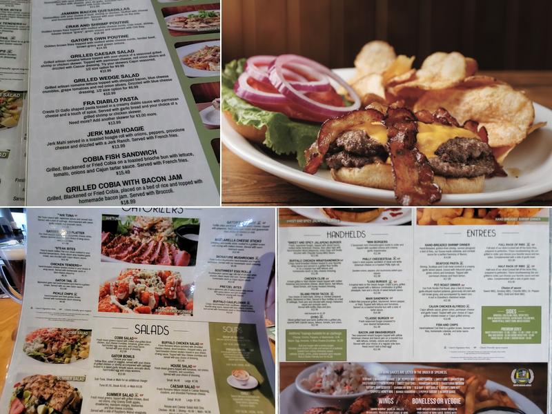 Gator's Dockside Menu