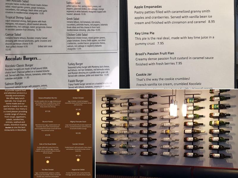 Xocolatz Menu