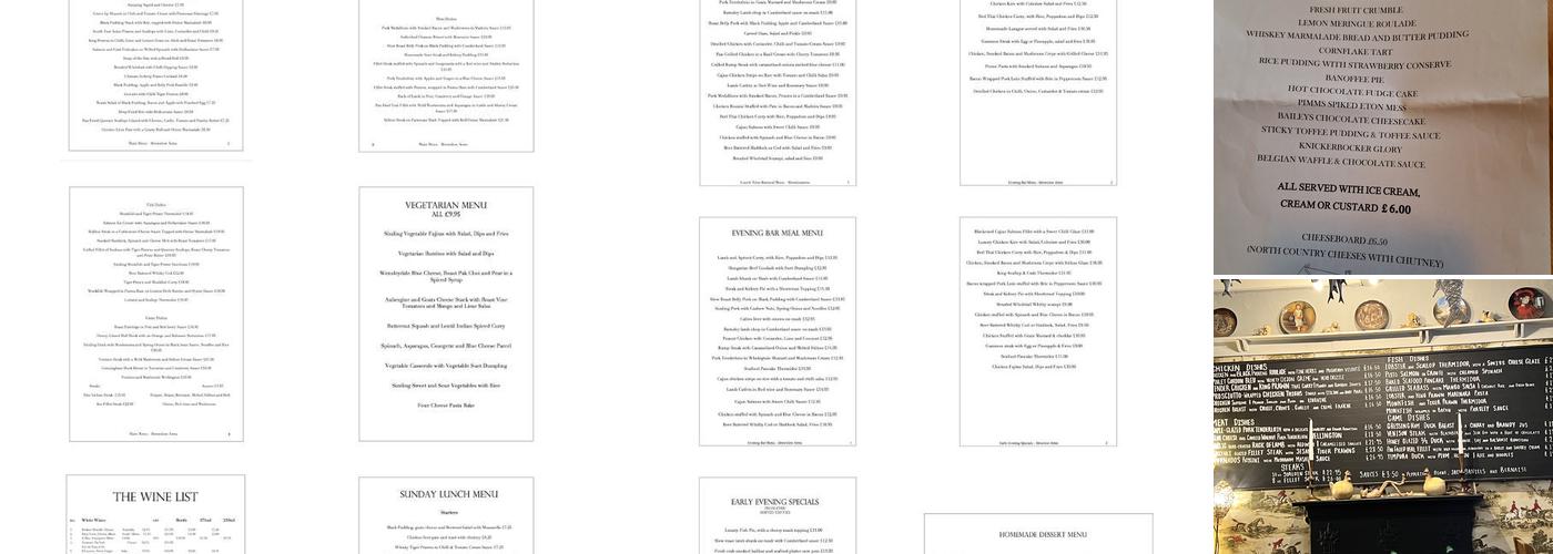 The Brownlow Arms Menu