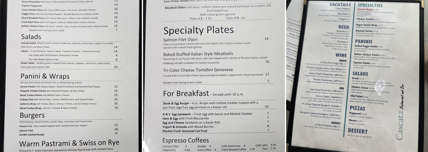 Cascata Menu