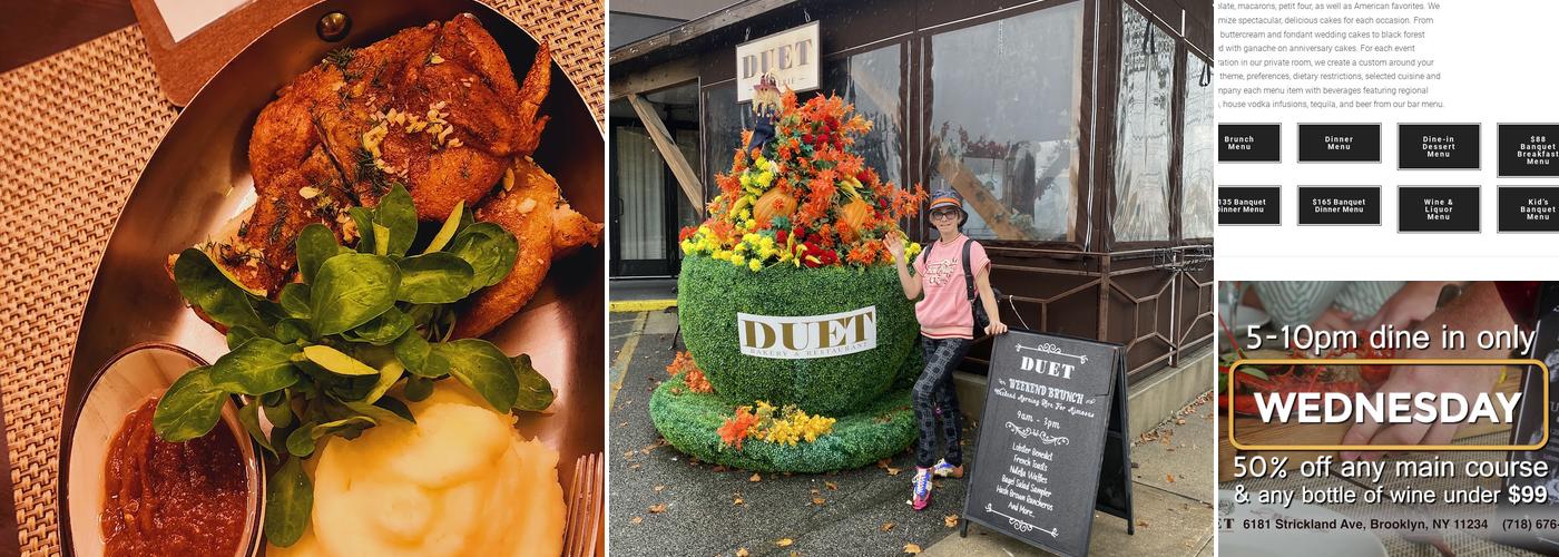 Duet Bakery and Restaurant Menu