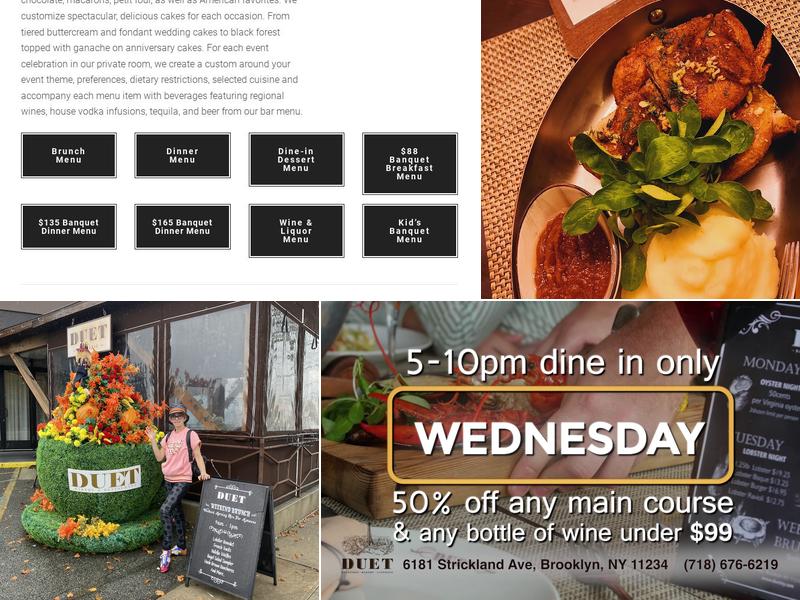 Duet Bakery and Restaurant Menu