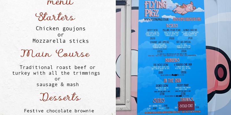 The Halfway House Menu