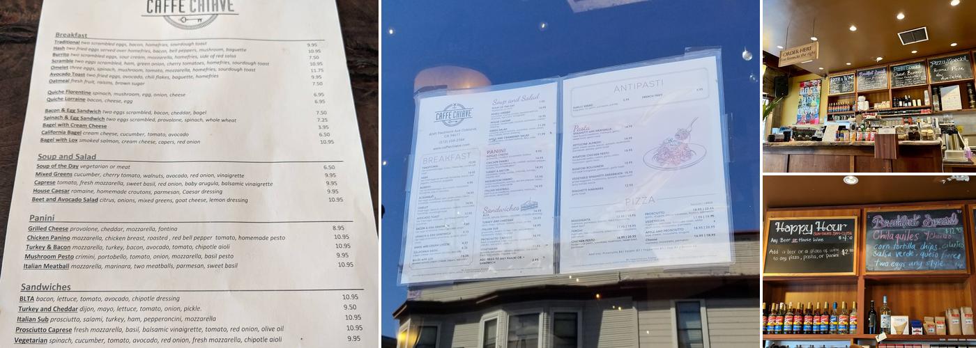 Caffè Chiave Menu