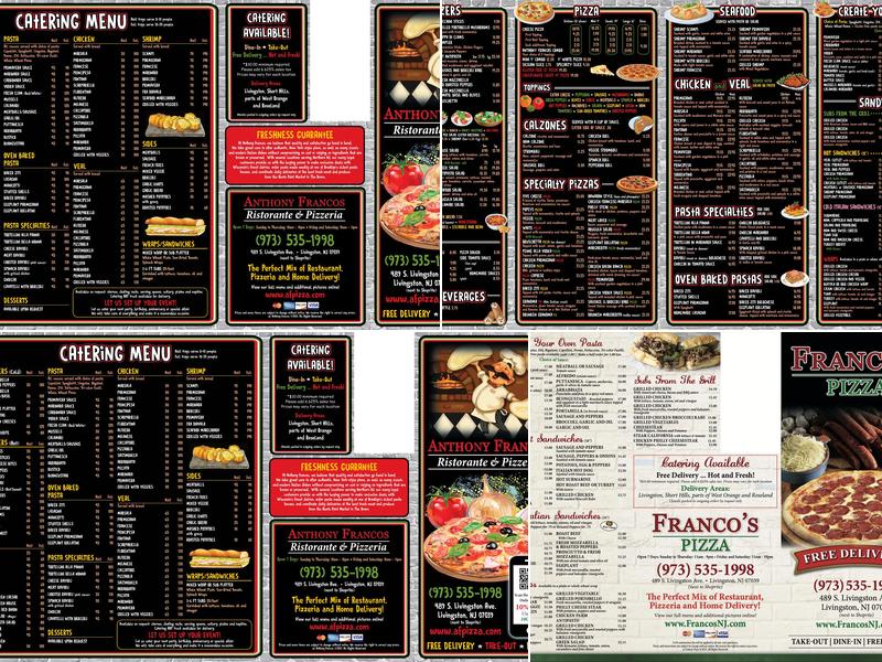 Franco’s Pizza- Livingston Menu