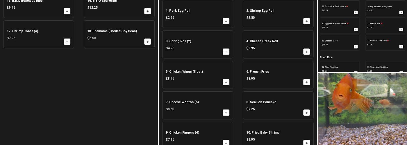 Wok Star Kitchen Menu