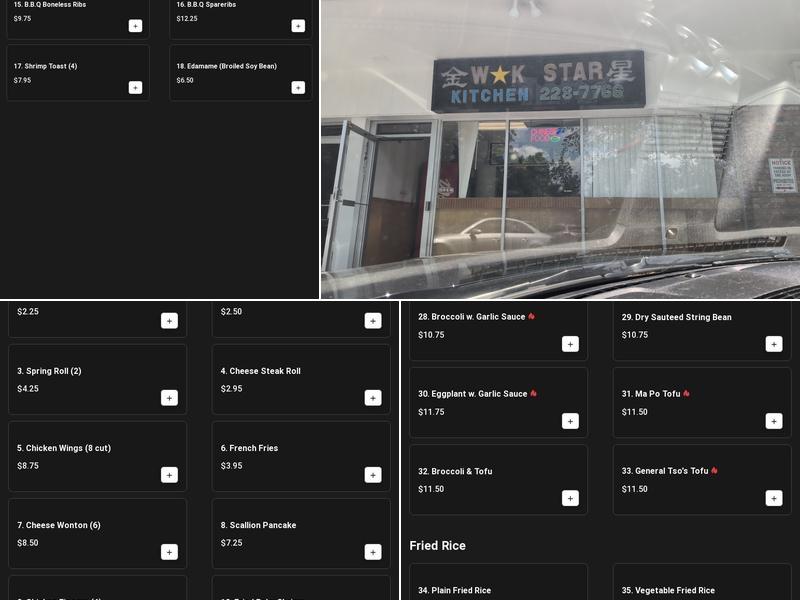 Wok Star Kitchen Menu