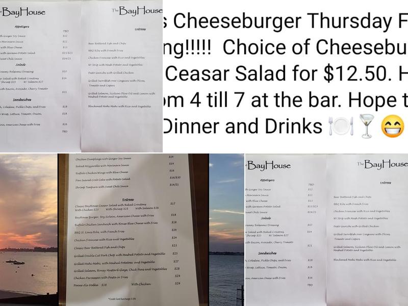 The Bayhouse of Breezy Point Menu