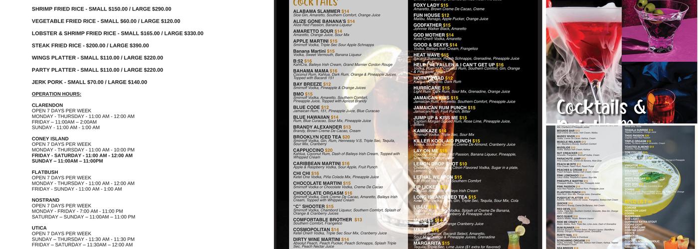 Footprints Cafe Menu