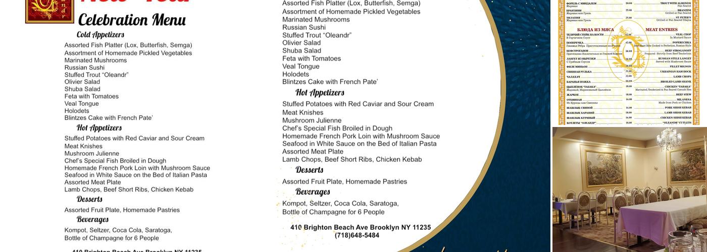 Oleandr Menu