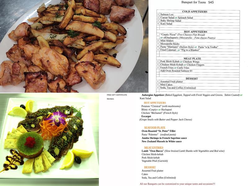 Caspiy Menu