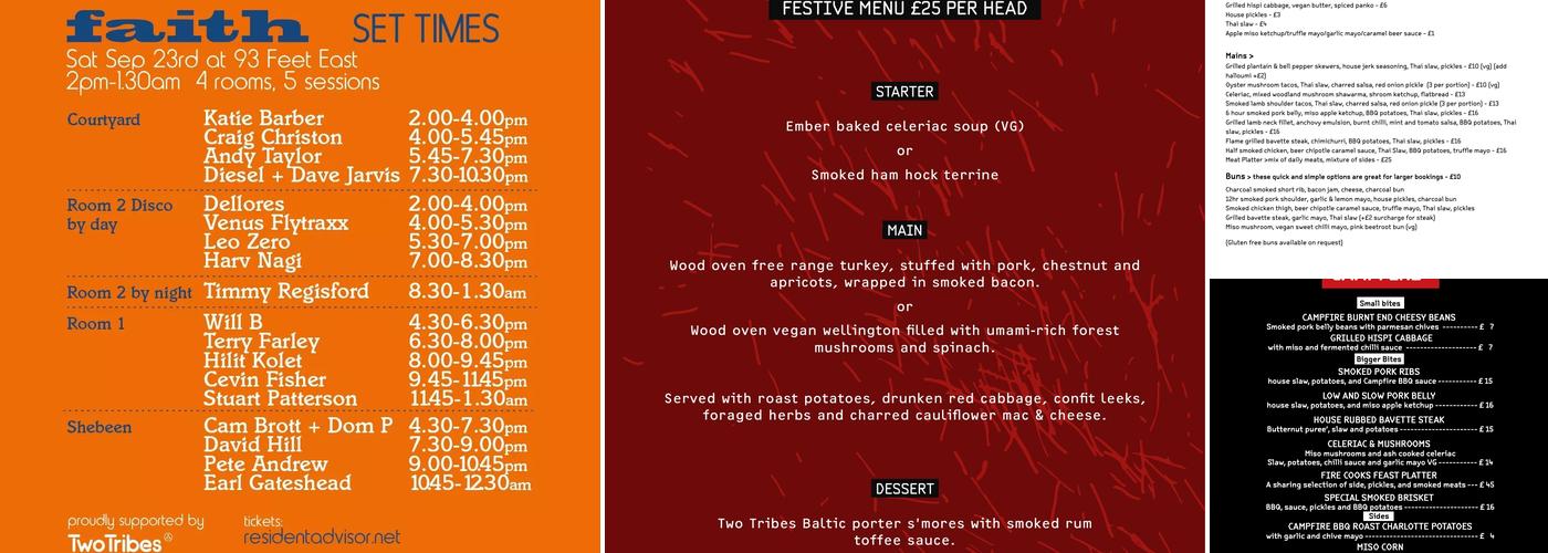 Two Tribes Brewery & Campfire Taproom Menu