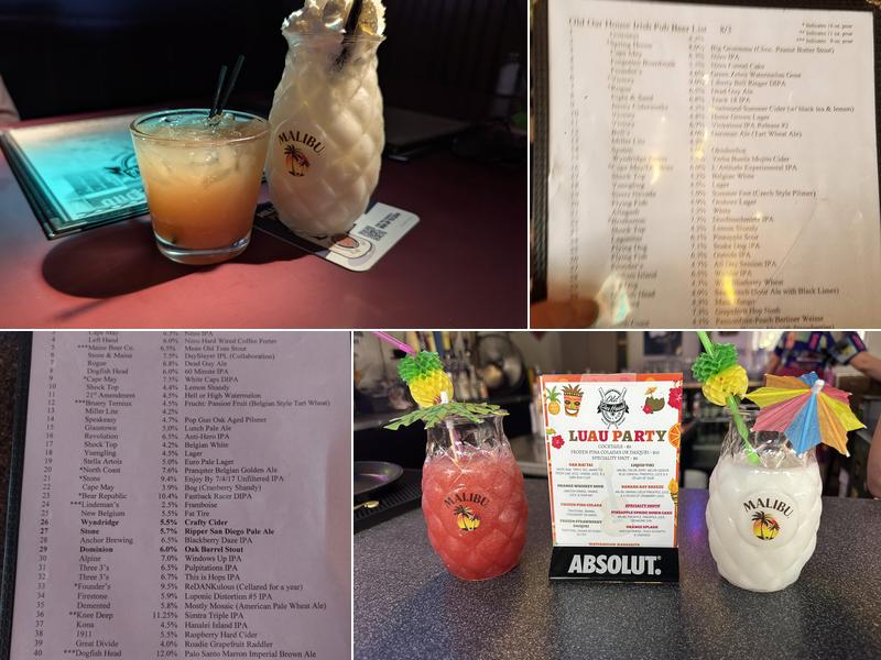 Old Oar House Irish Pub Menu