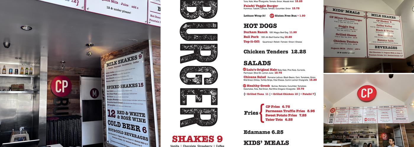 CP Burger Menu