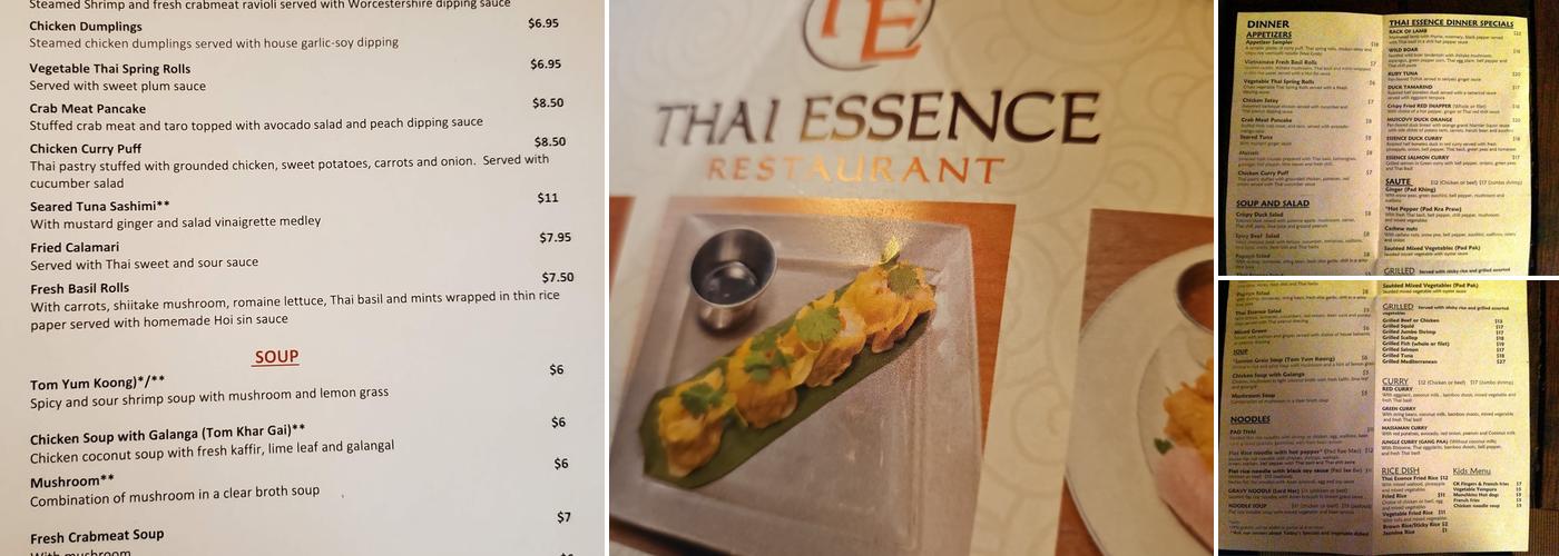Thai Essence Menu