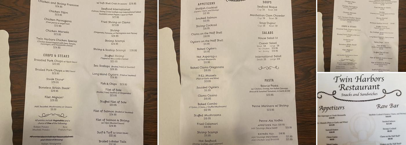 Hidden Harbor Restaurant and Bar Menu
