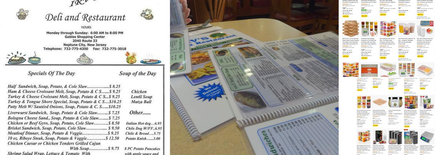 Irv's Deli & Restaurant Menu