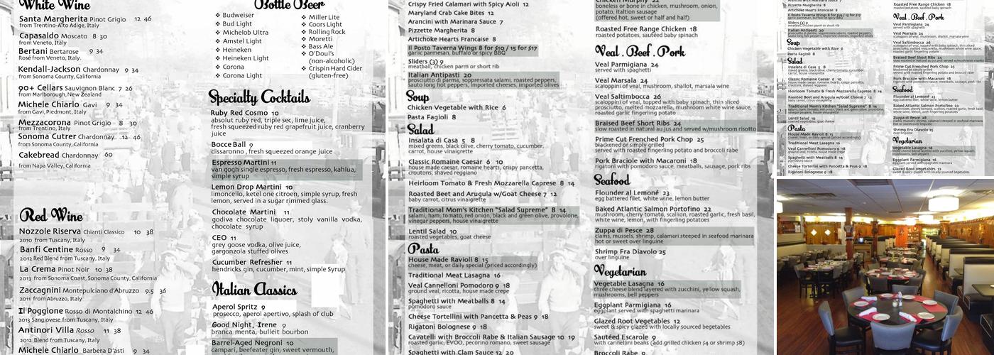 Il Posto Menu