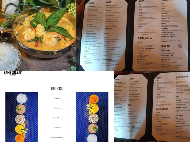 Bamboo Leaf Thai Eatery Menu