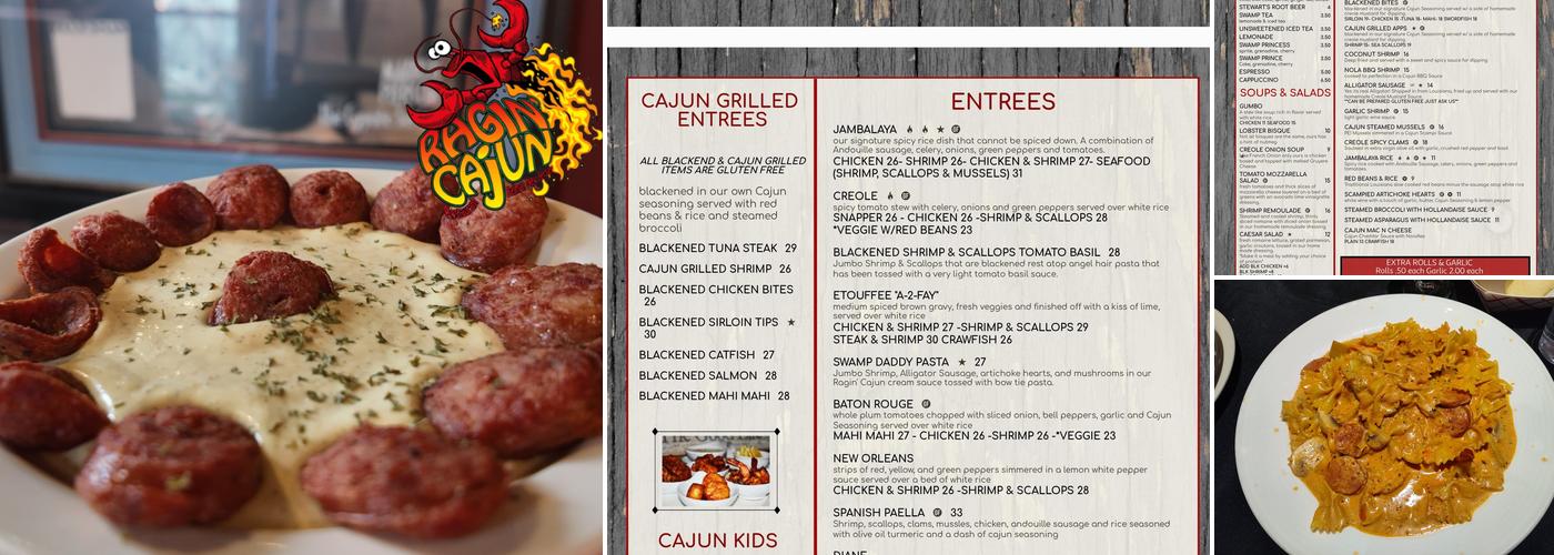 Ragin Cajun Menu