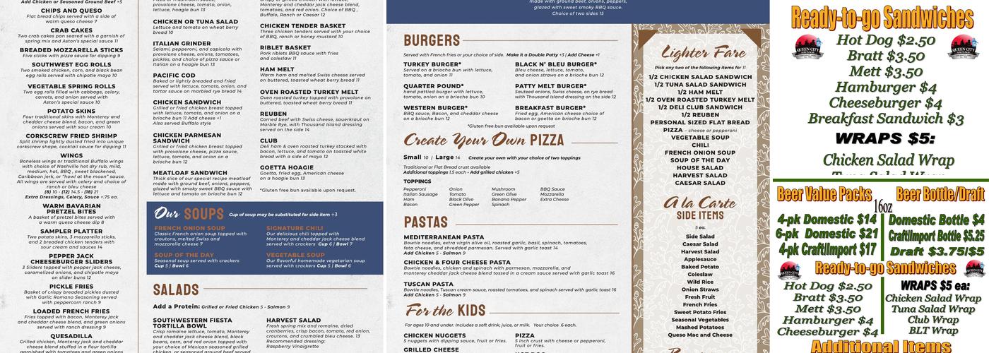 The Oak Leaf at Aston Oaks Menu