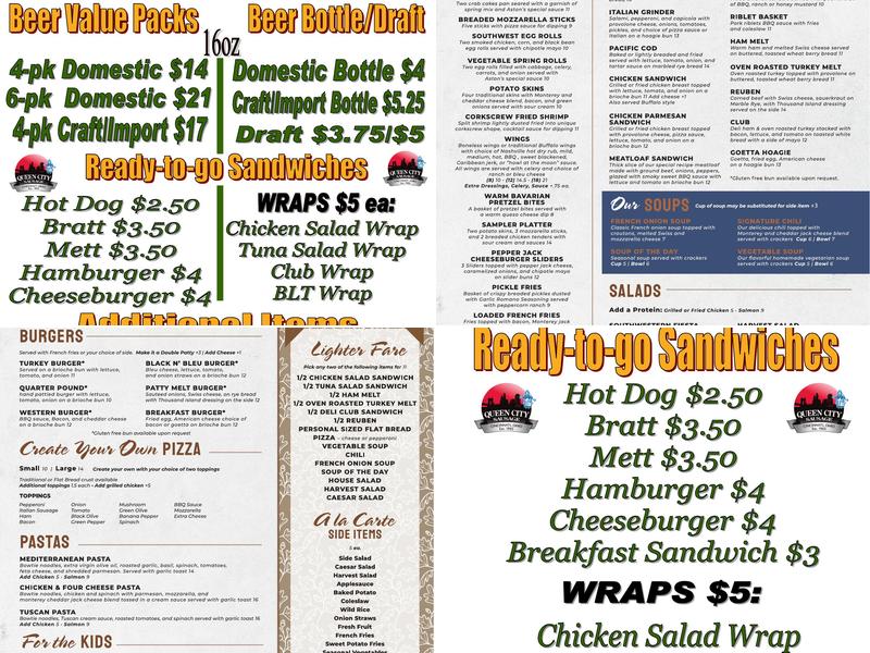 The Oak Leaf at Aston Oaks Menu