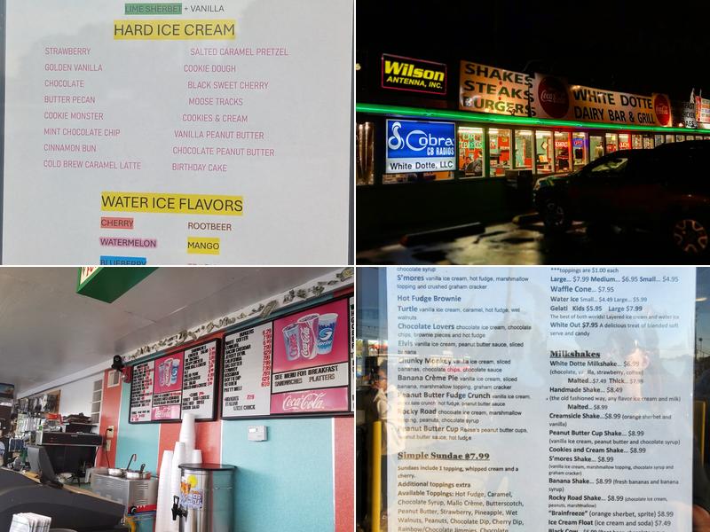 White Dotte Dairy Bar Menu