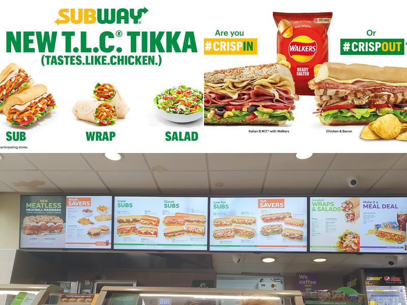 Subway Menu