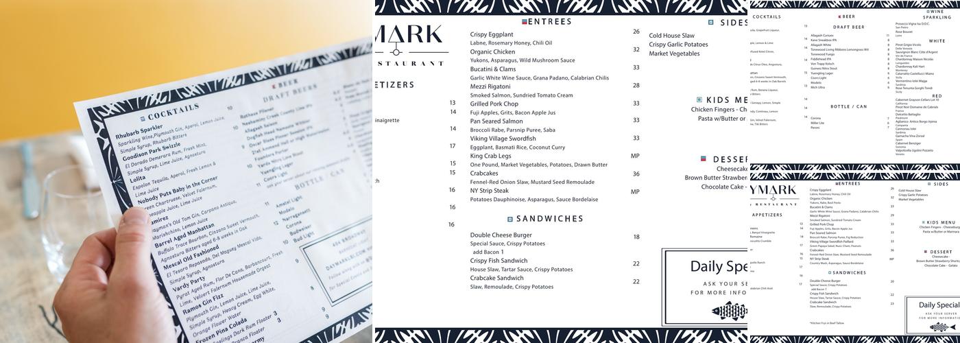 Daymark Menu