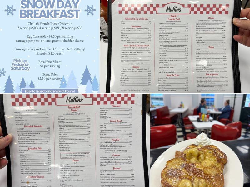 Muffins Breakfast & Lunch Menu