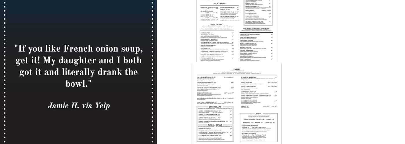 The Chesterfield Inn Menu