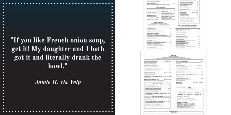 The Chesterfield Inn Menu