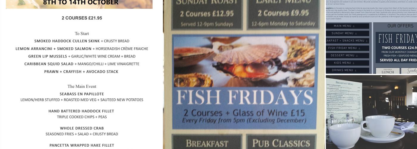 The Throckmorton Menu