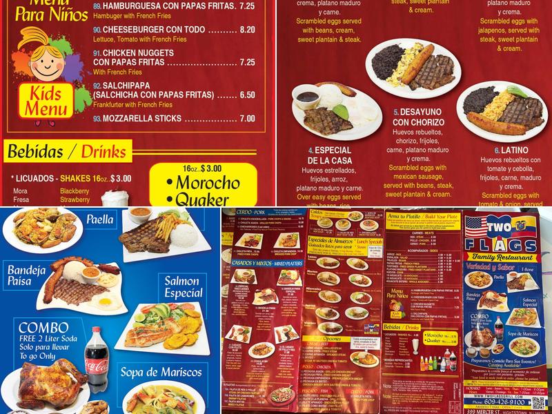 Two Flags Menu