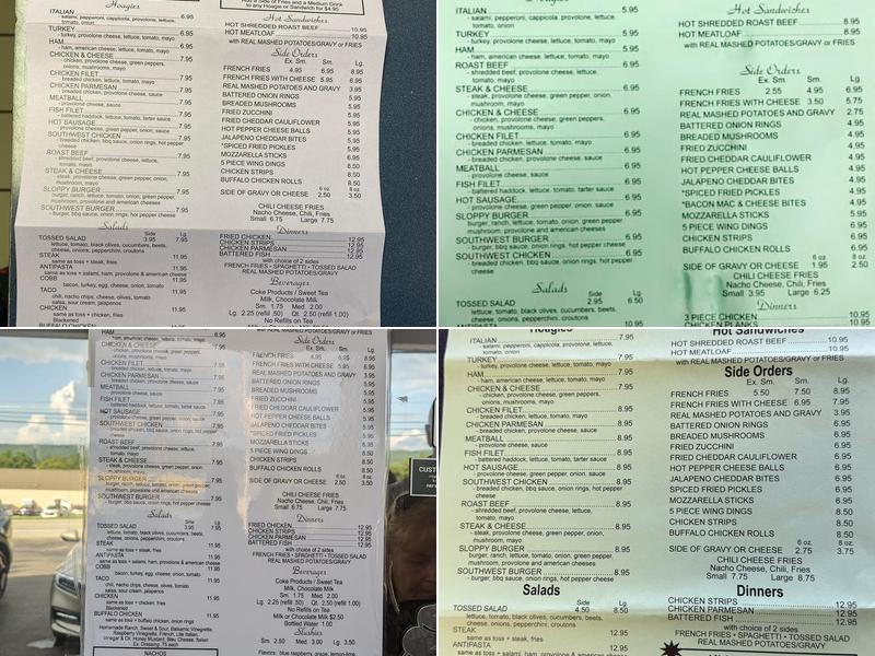 Vinny's Drive Inn Menu